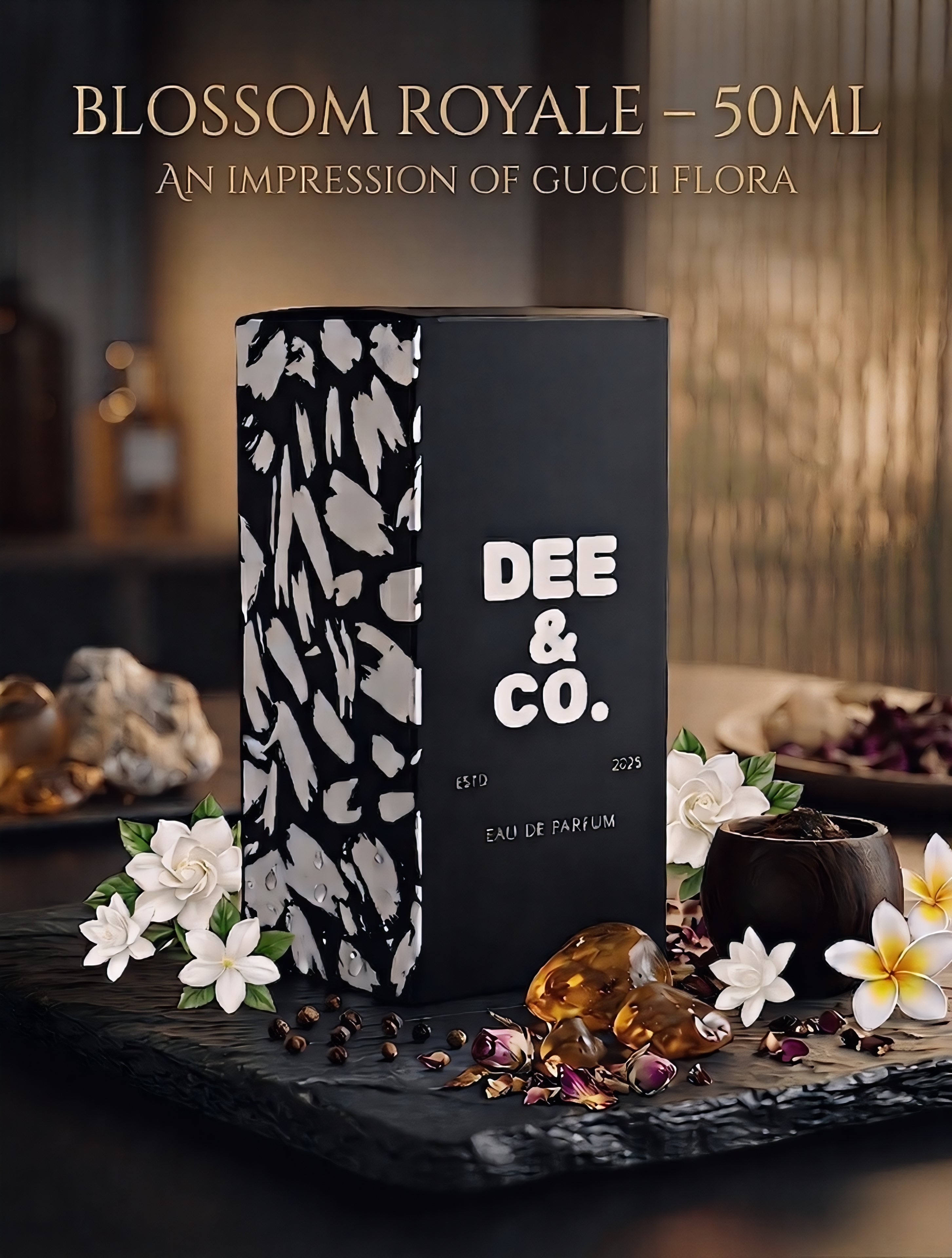 Blossom Royale Eau De Parfum 50ml – Long Lasting Floral Perfume for Women in Pakistan | Dee & Co
